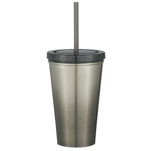 16 Oz. Stainless Steel Chroma  Tumbler - Charcoal