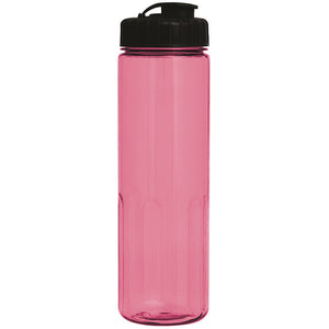 24 oz Prestige Bottle with Flip Top Lid - CM0394 - Translucent Pink