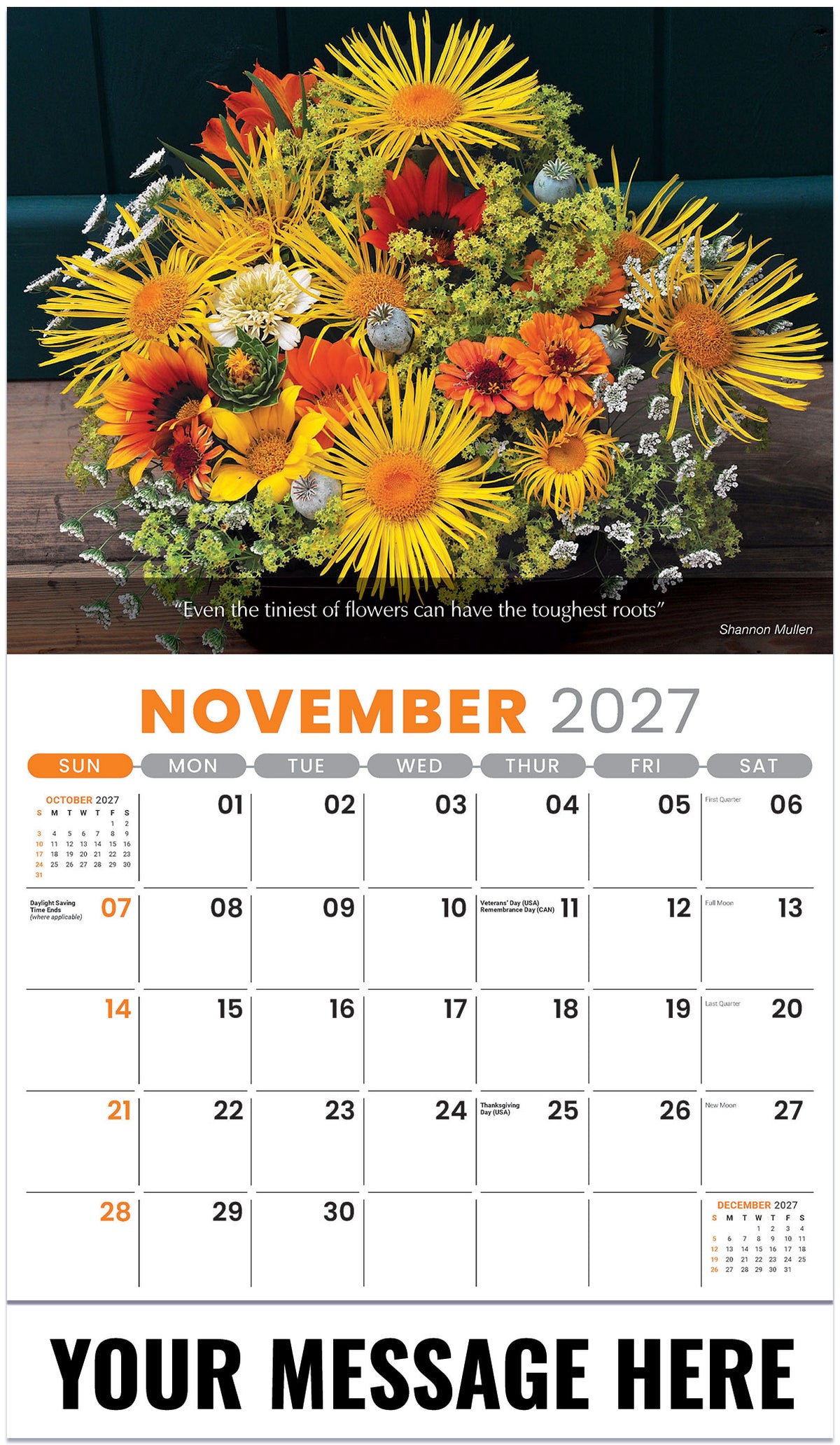 Flowers and Gardens - 2027 Promotional Calendar