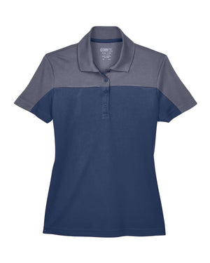 CORE365 Ladies' Balance Colorblock - Classic Navy Heather/ Carbon