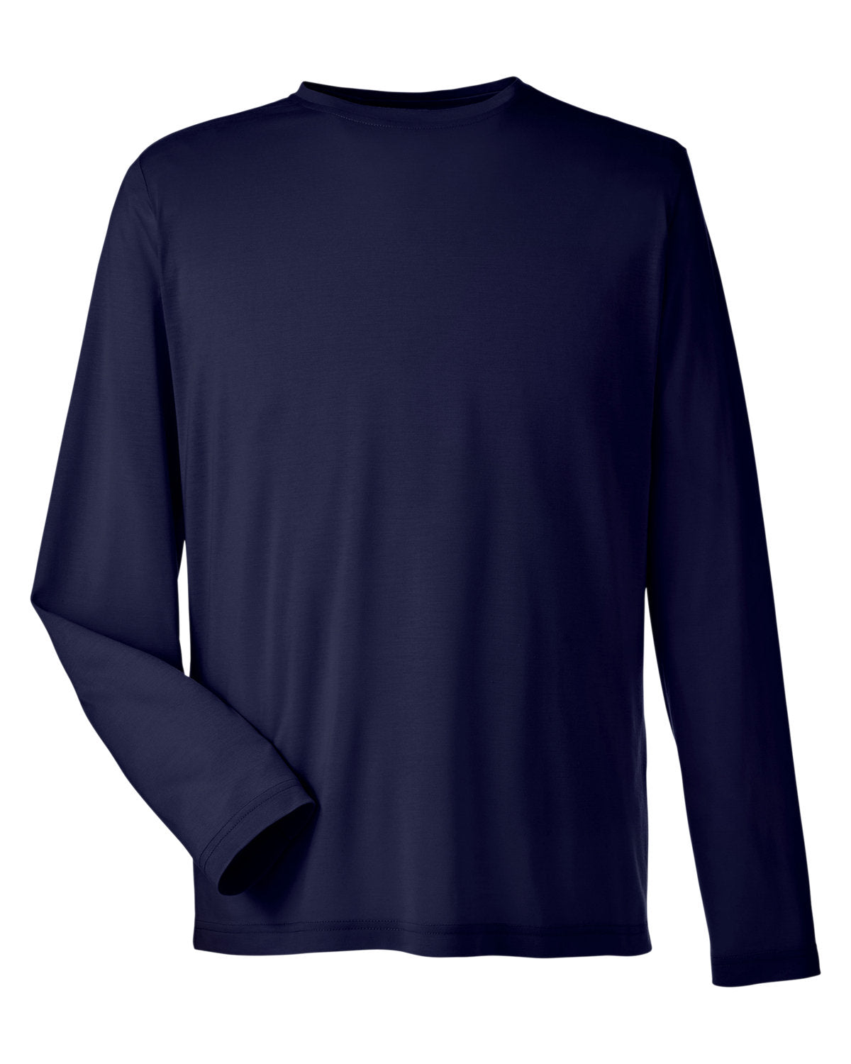 Core365 Adult Fusion ChromaSoft™ Performance Long-Sleeve T-Shirt - Classic Navy
