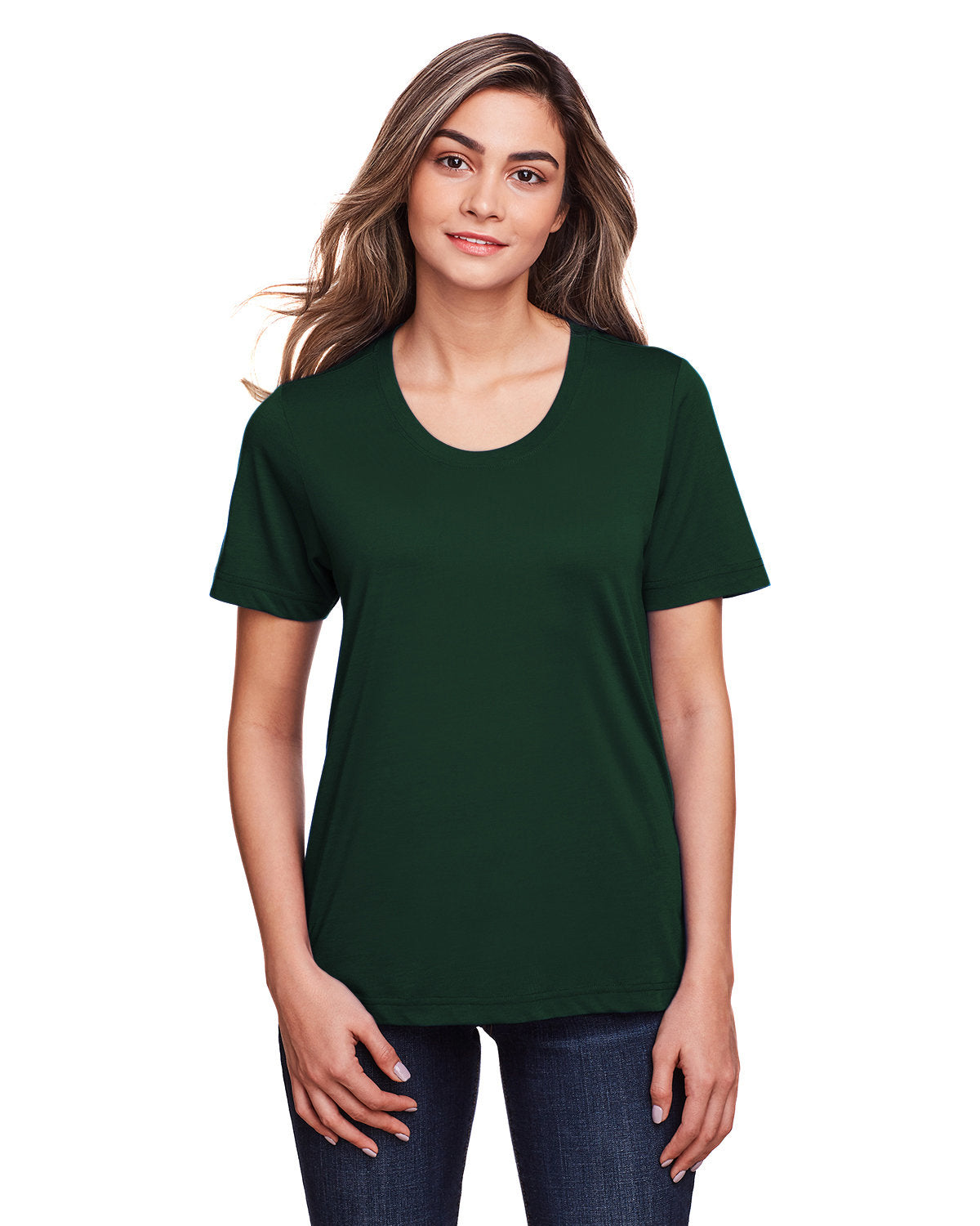 Core365 Ladies' Fusion ChromaSoft™ Performance T-Shirt - Forest