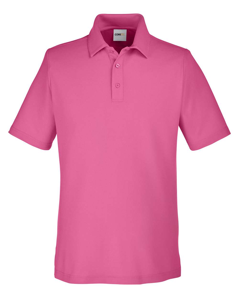 CORE365 Men's Fusion ChromaSoft™ Pique Polo - Charity Pink