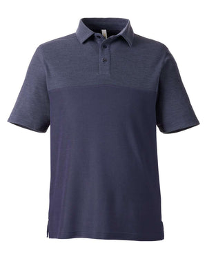 CORE365 Men's Fusion ChromaSoft Colorblock Polo - Classic Navy/ Classic Navy Heather