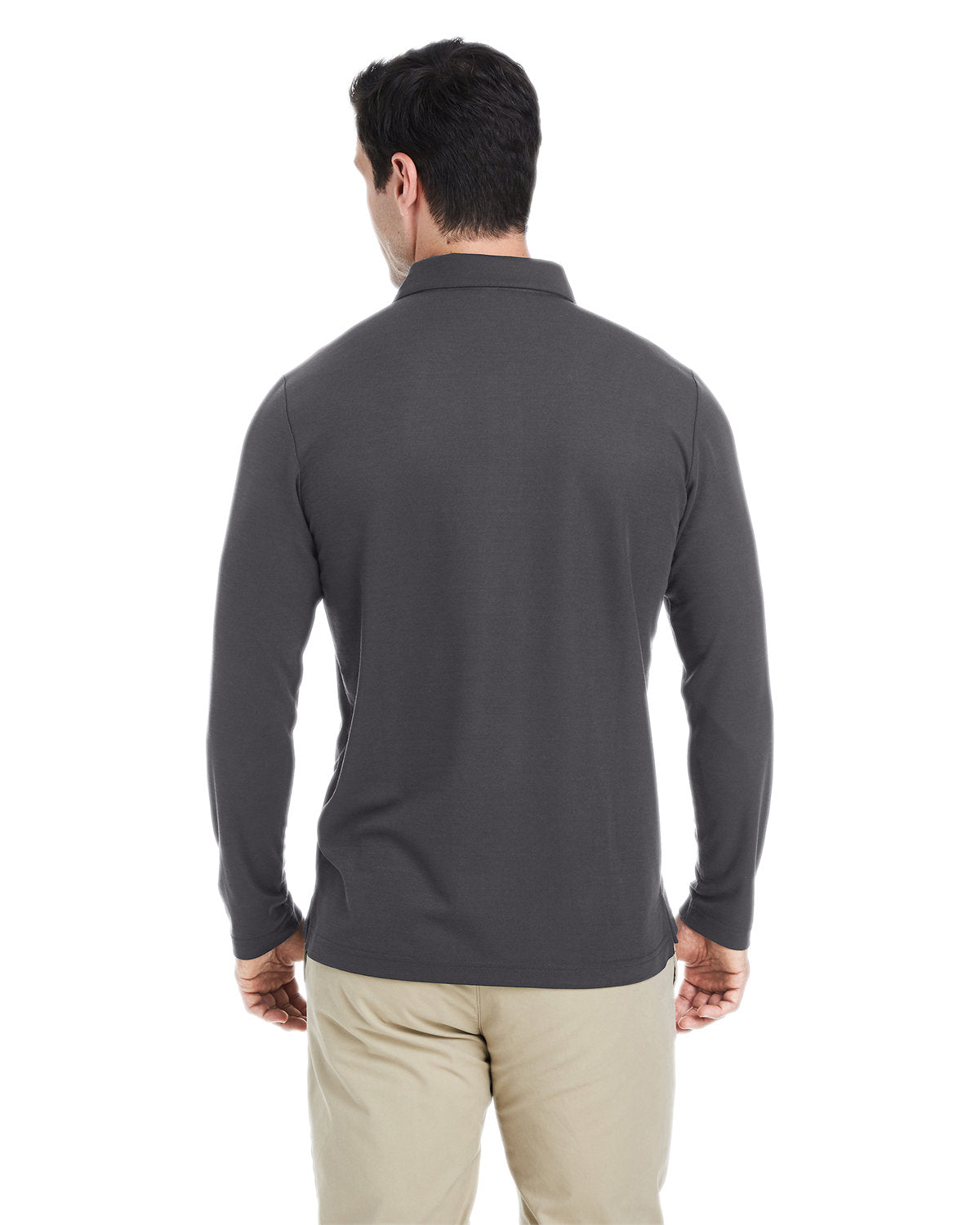Core365 Men's Fusion ChromaSoft™ Long-Sleeve Pique Polo - Back