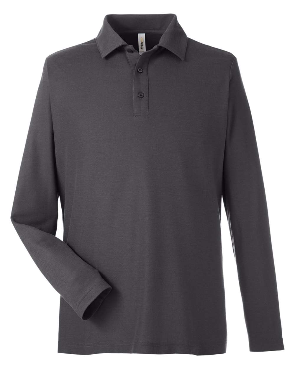 CORE365 Men's Fusion ChromaSoft™ Long-Sleeve Pique Polo - Carbon