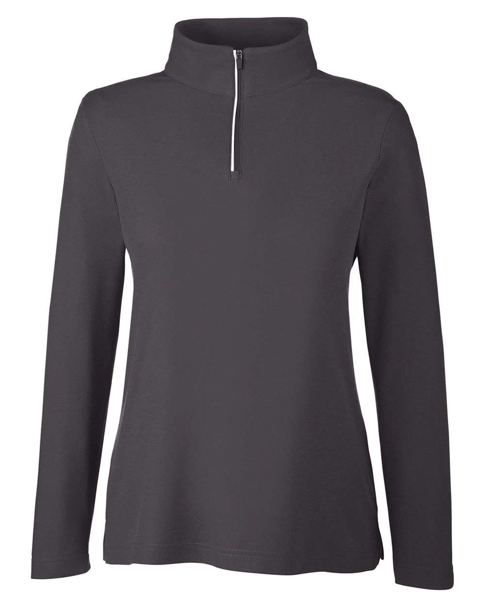 CORE365 Ladies' Fusion ChromaSoft™ Pique Quarter-Zip - Carbon