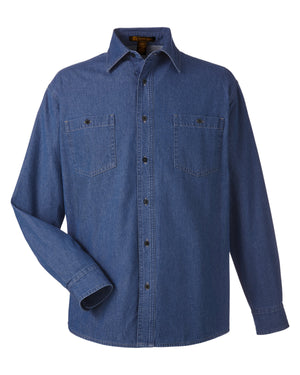 Men's Denim Shirt-Jacket - Dark Denim