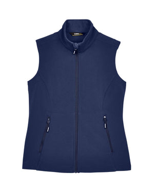CORE365 Ladies' Cruise Two-Layer Fleece Bonded Soft Shell Vest - Classic Navy