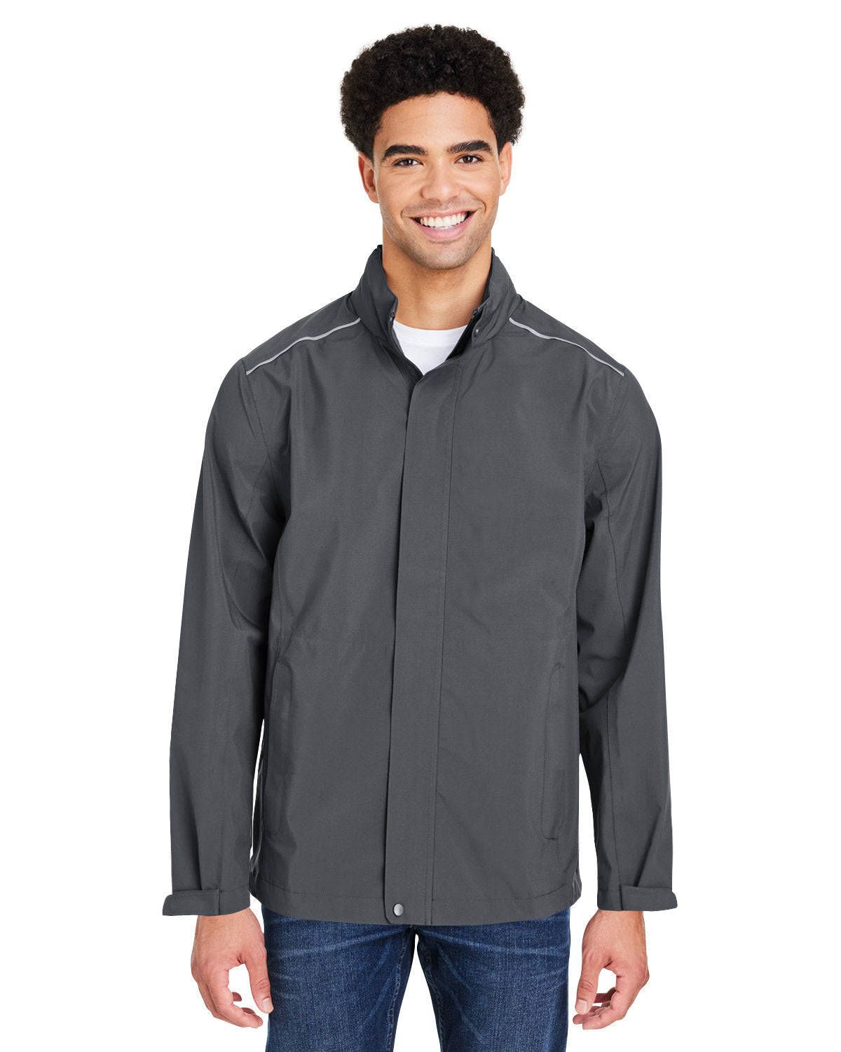Core365 Men's Barrier Rain Jacket - Front