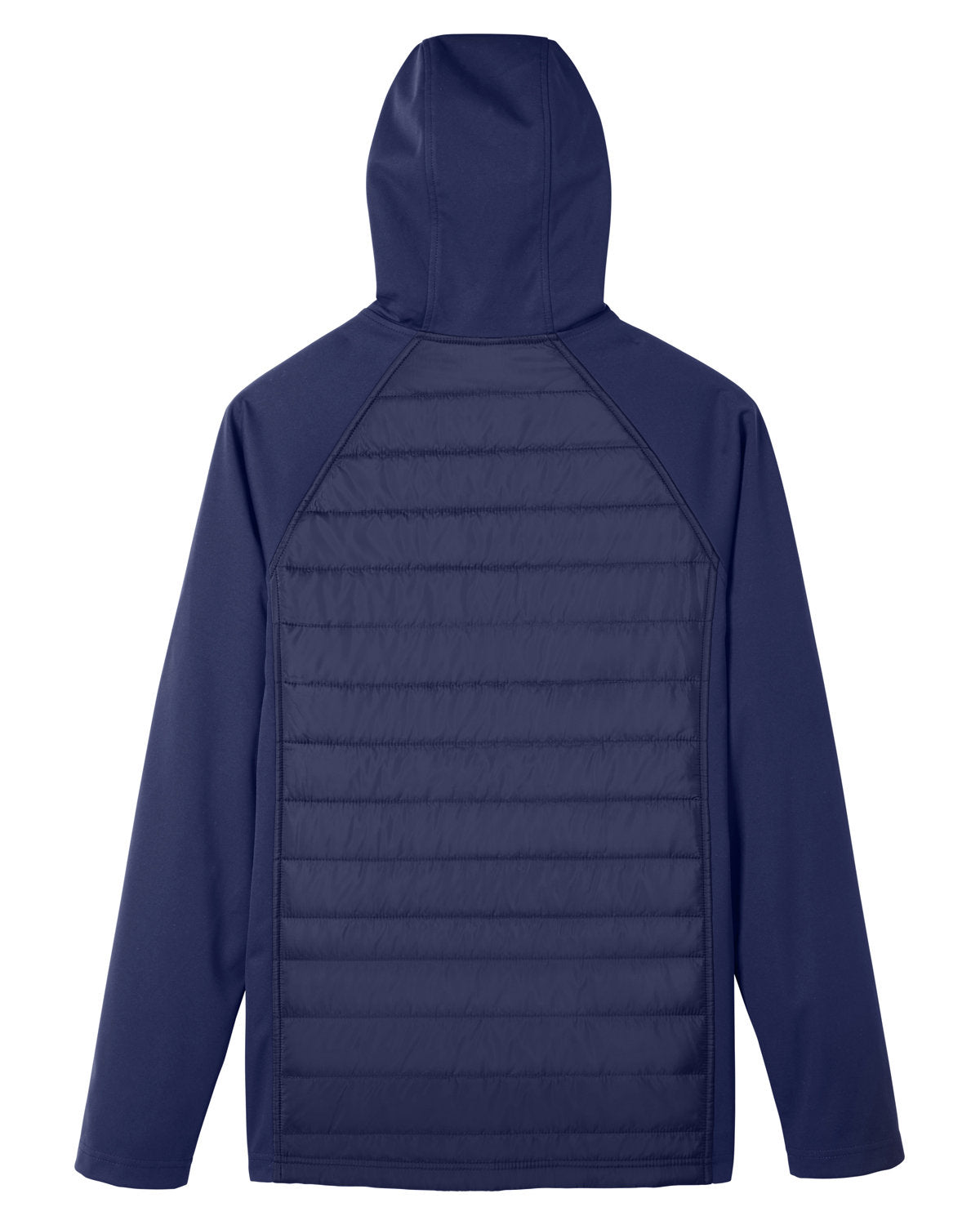 Core365 Unisex Techno Lite Hybrid Hooded Jacket - Back