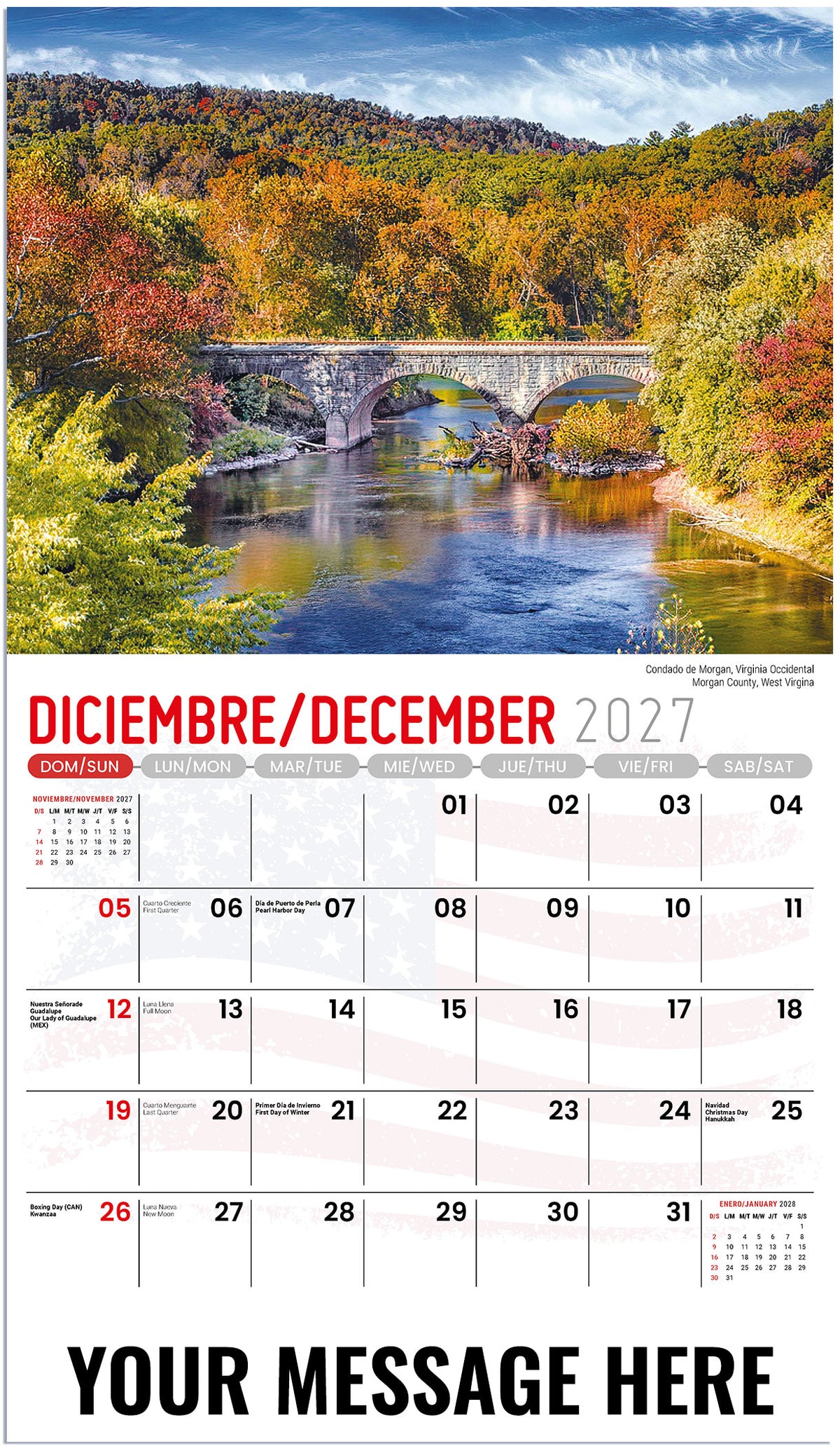 Scenes of America (Bilingual) - 2027 Promotional Calendar