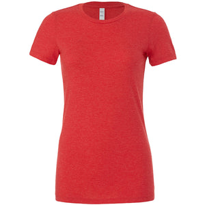 Bella + Canvas Ladies' Slim Fit T-Shirt - Heather Red