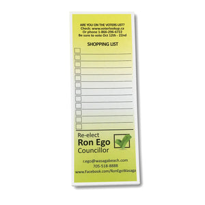 3" x 8" Standard Note Pad with Magnet