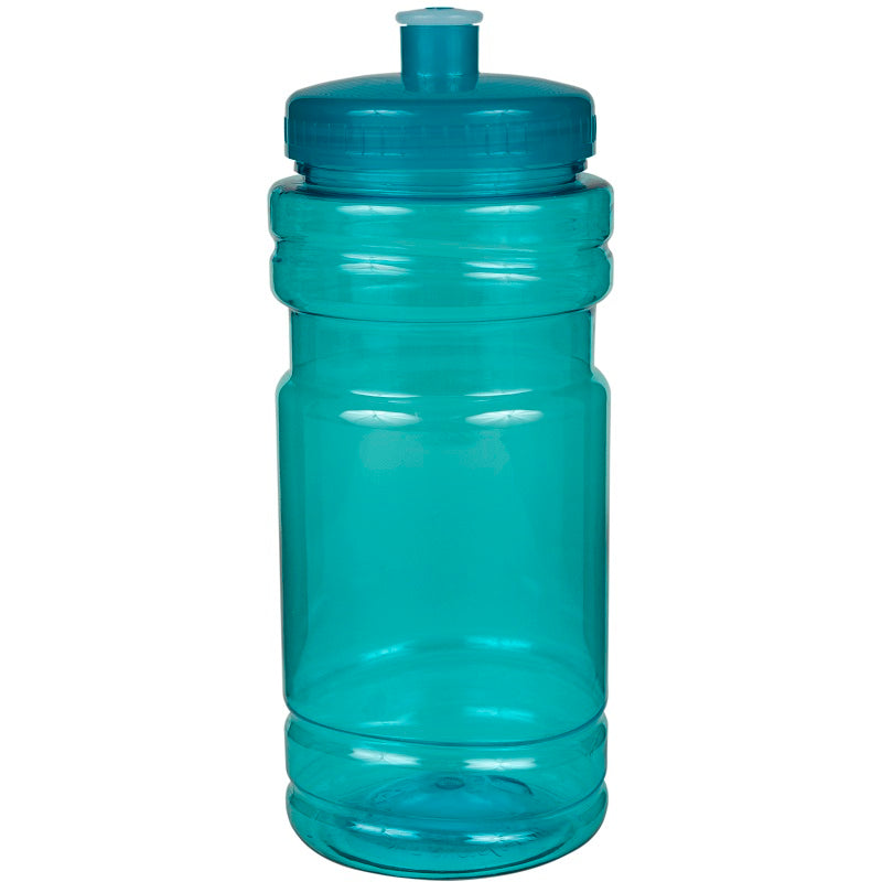 Surf Bottle with Push Pull Lid - Translucent Aqua