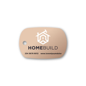Poly Laminate Key Tag - Standard Oval