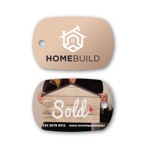 Poly Laminate Key Tag - Standard Oval