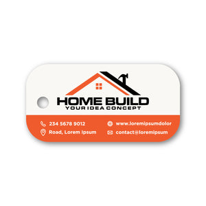 Poly Laminate Key Tag - Large Rectangle