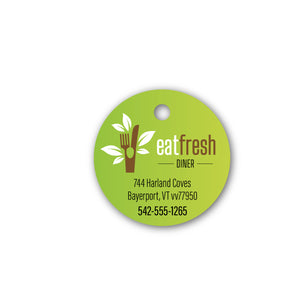 Poly Laminate Key Tag - Round