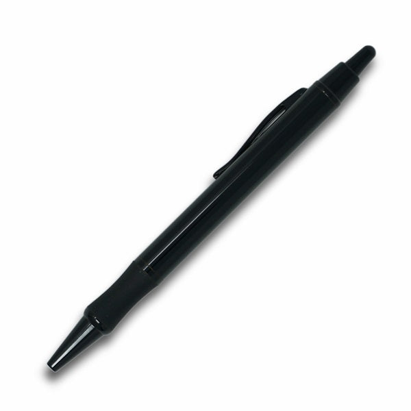 Galaxy Metal Click-Action Promotional Pen - Gloss Black With Black