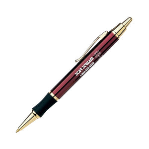 Galaxy Metal Click-Action Promotional Pen - Red With Gold
