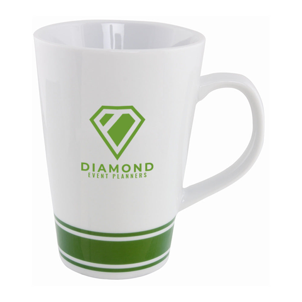 15oz. Trois - White With Green