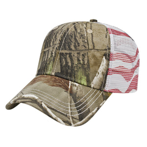 Flag Mesh Back Cap - Realtree Ap™ Camo/Red/White/Blue