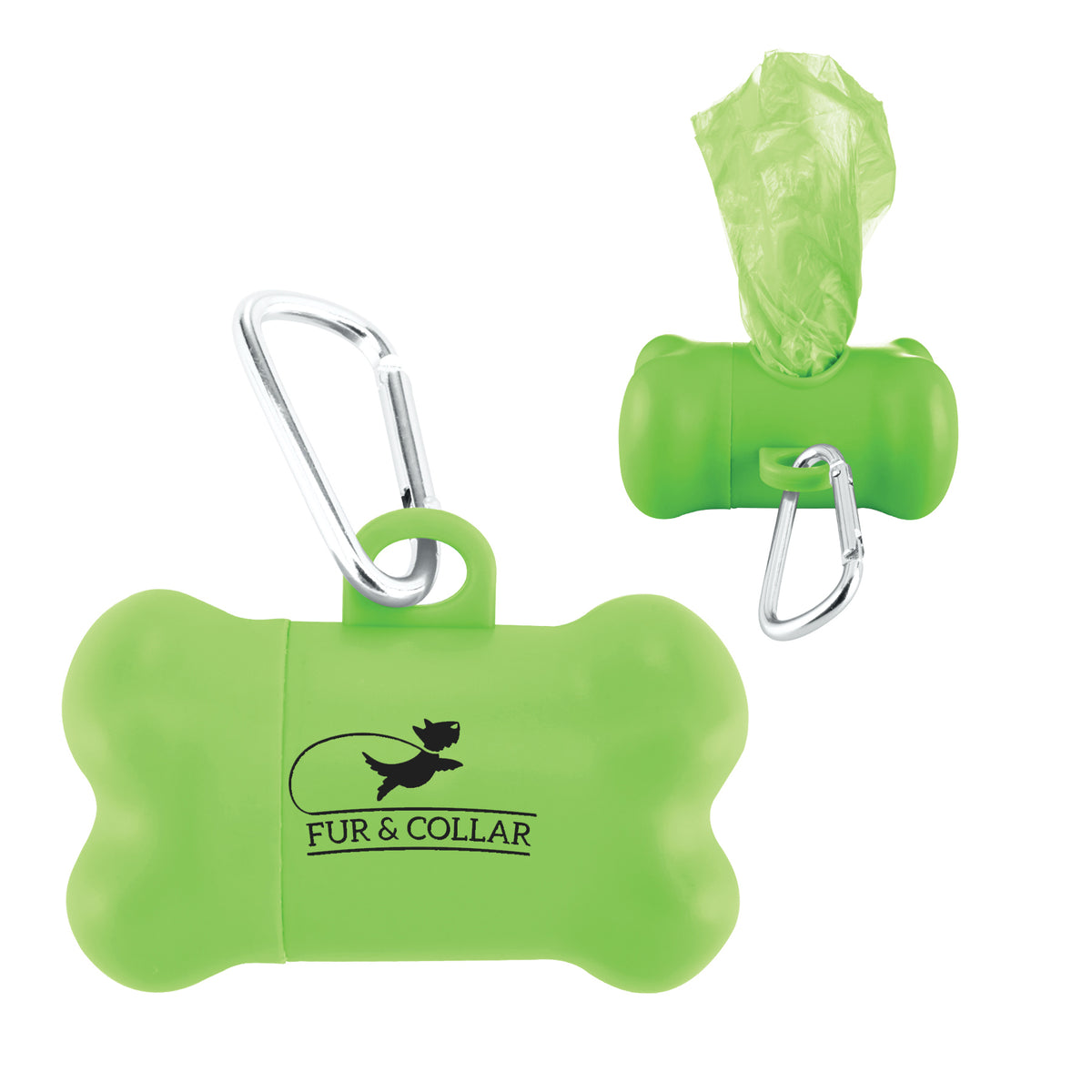 Dog Bone Baggie Dispenser - Green