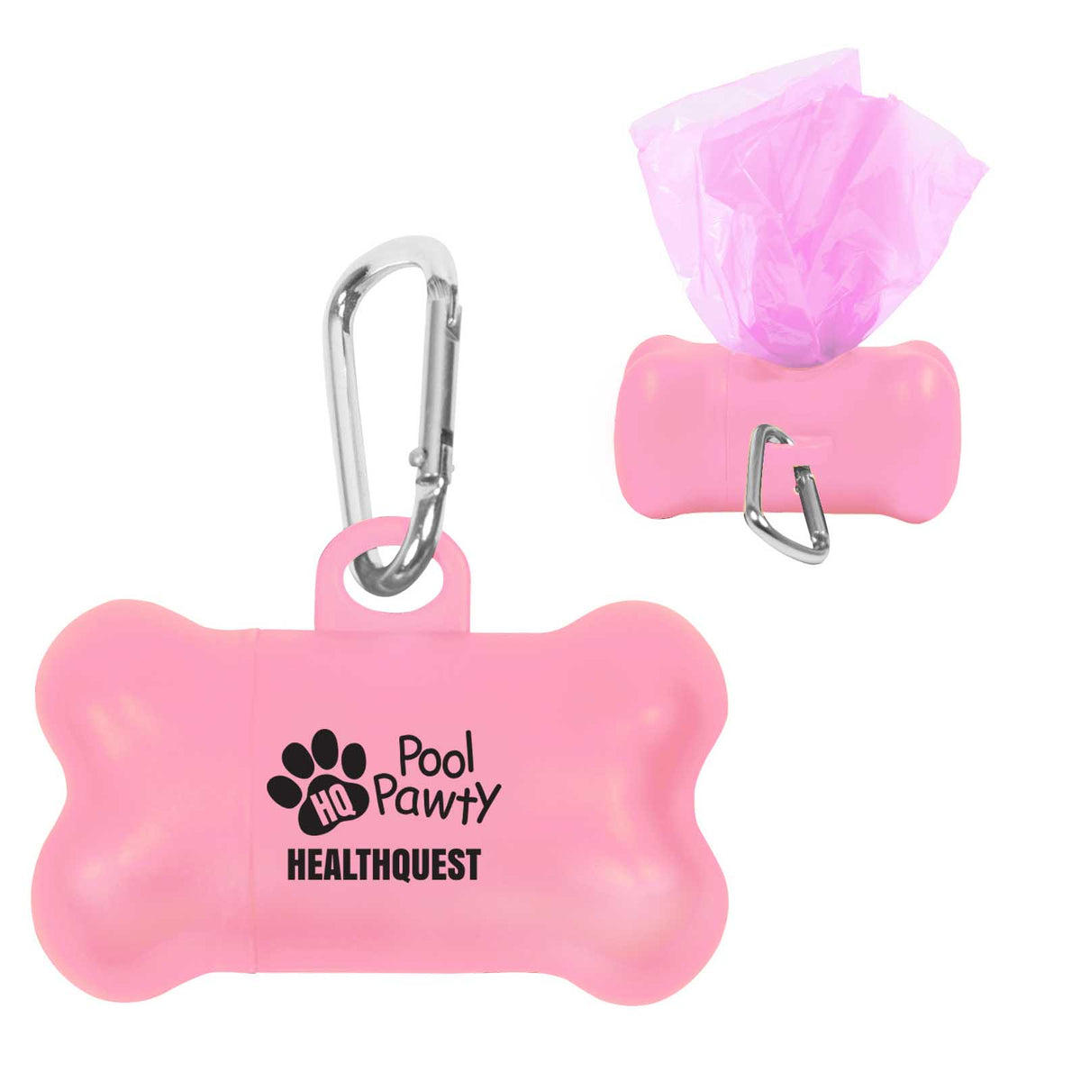 Dog Bone Baggie Dispenser - Pink