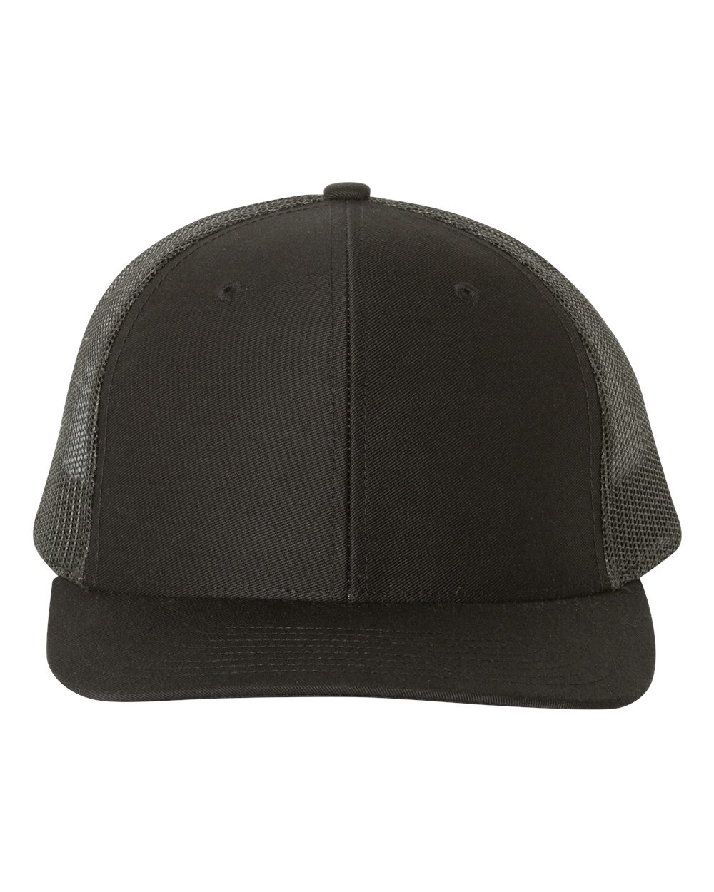 Premium Cotton Mesh Trucker Cap Richardson 112 Alternative - Black