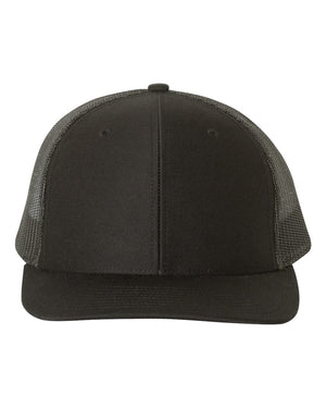 Premium Cotton Mesh Trucker Cap Richardson 112 Alternative - Black