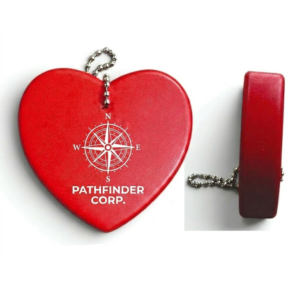 Heart Shape Floating Key Tag