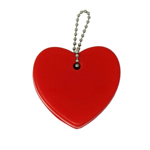 Heart Shape Floating Key Tag - Red