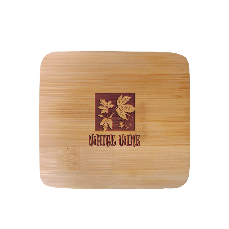 Square Bamboo Coaster - 6 Piece Set - Square