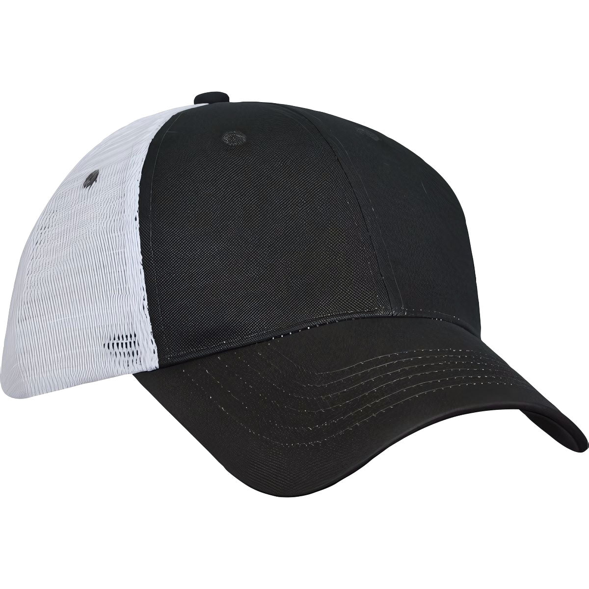 Trucker's Choice Mesh Cap - Black With White