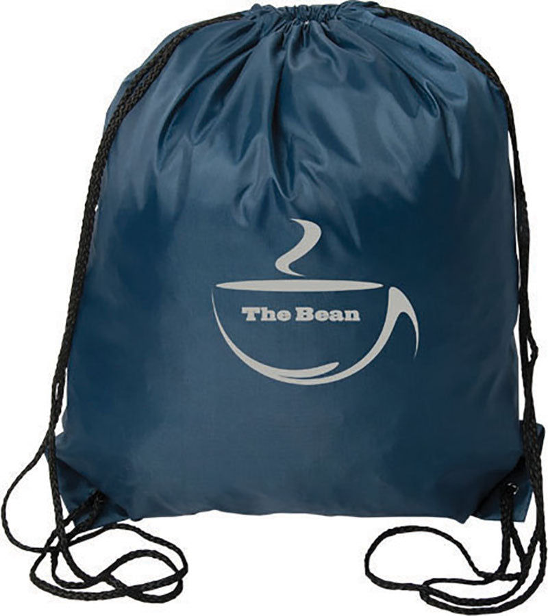 Regular 210 d Drawstring Cinch Bag - Navy