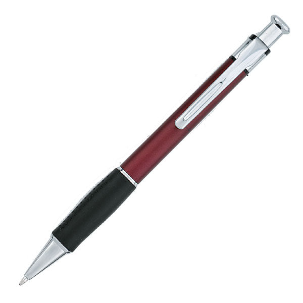 Charger Plastic Click-Action Promotional Pen - Burgundy