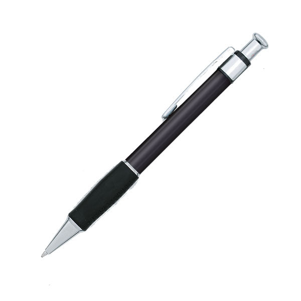 Charger Plastic Click-Action Promotional Pen - Black