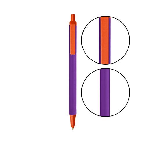 Purple BIC® Clic Stic® Pen - Purple With Orange