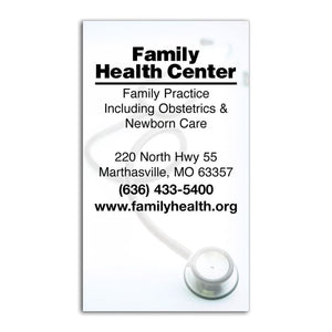 Business Card Magnet - Stethoscope 2
