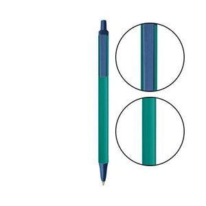 Teal BIC® Clic Stic® Pen - Teal With Metallic Dark Blue