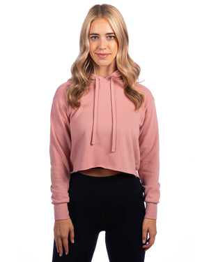 Next Level Apparel Ladies' Cropped Pullover Hooded Sweatshirt