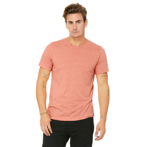 Bella + Canvas Unisex Heather CVC T-Shirt - Heather Sunset