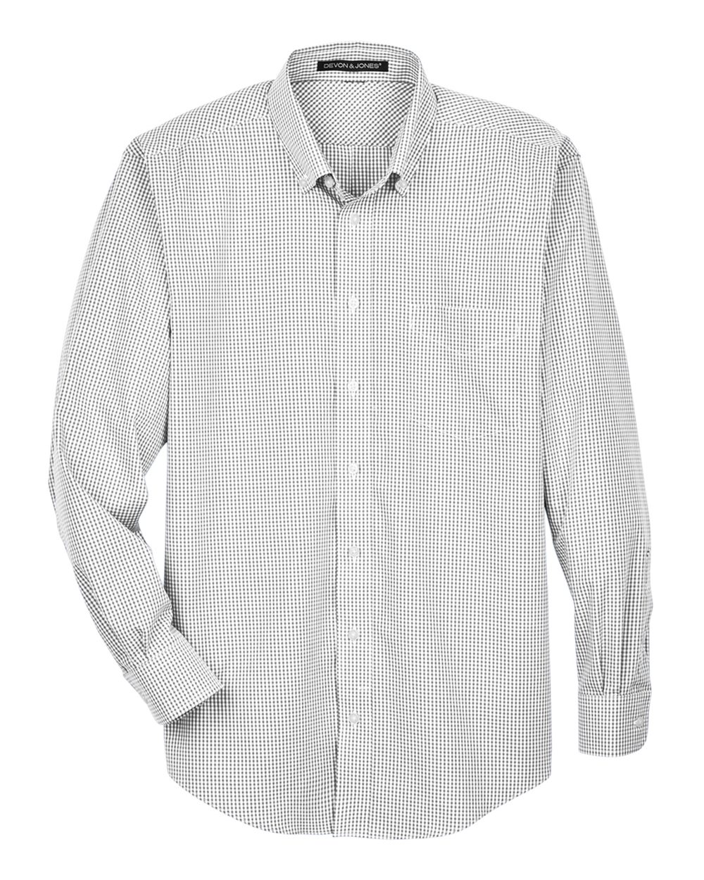 Devon & Jones Men's Crown Collection® Gingham Check Woven Dress Shirt