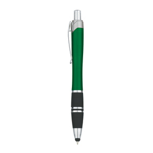 Tri-Band Pen With Stylus - Green