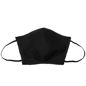 Flat Fold Canvas Face Mask With Elastic Loops - Shadow