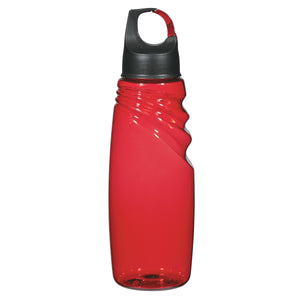 24 Oz. Crest Carabiner Sports Bottle - Red