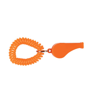 Whistle With Coil - Orange