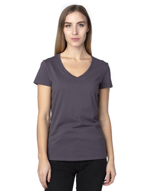 Threadfast Ladies' Ultimate CVC V-Neck T-Shirt