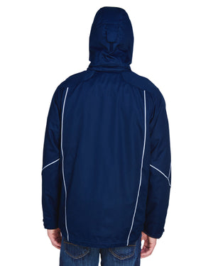 North End Men's Angle 3-in-1 Jacket with Bonded Fleece Liner